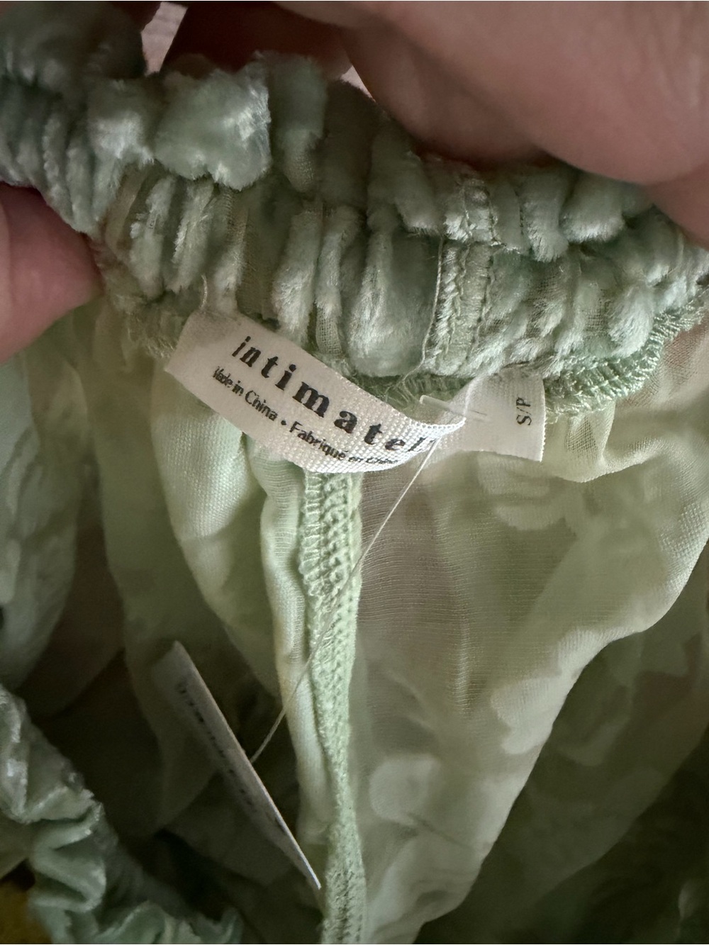 Free People Intimately Floral Burnout Lace Bloomers NWOT S/P Mint Green - Picture 3 of 5
